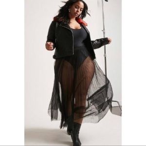 Sheer Tulle Bodysuit Dress